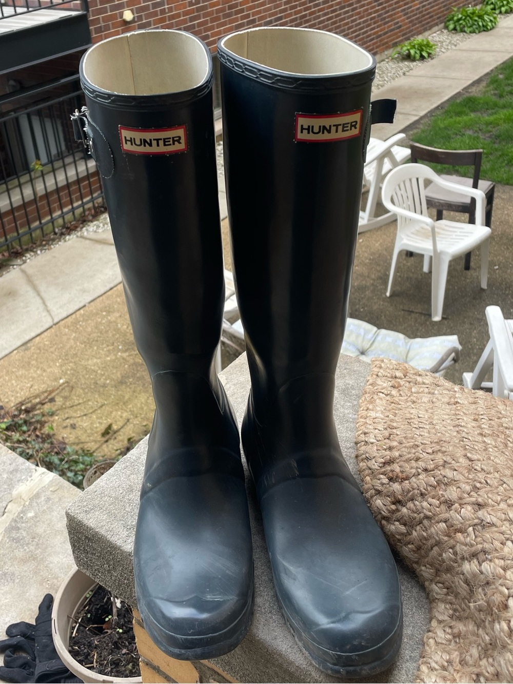 Woman’s Navy Blue Hunter Boots